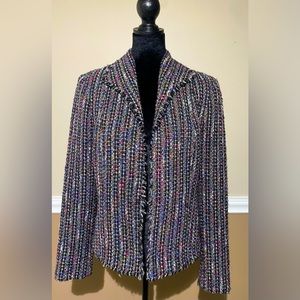 Garfield & Marks jacket. Size 8 purple tweed.